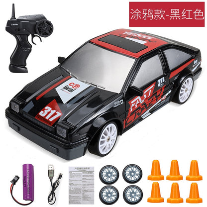 20Km/h RC Car Toys - 1/24 2.4G High Speed Remote Control Mini Scale Model Vehicle Electric AE86 Drift Racing Car Gift for Kids