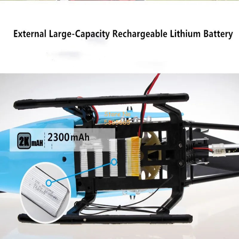80CM Rc Helicopter, External Large-Capacity Rechargeable Lithium Battery A 580388r