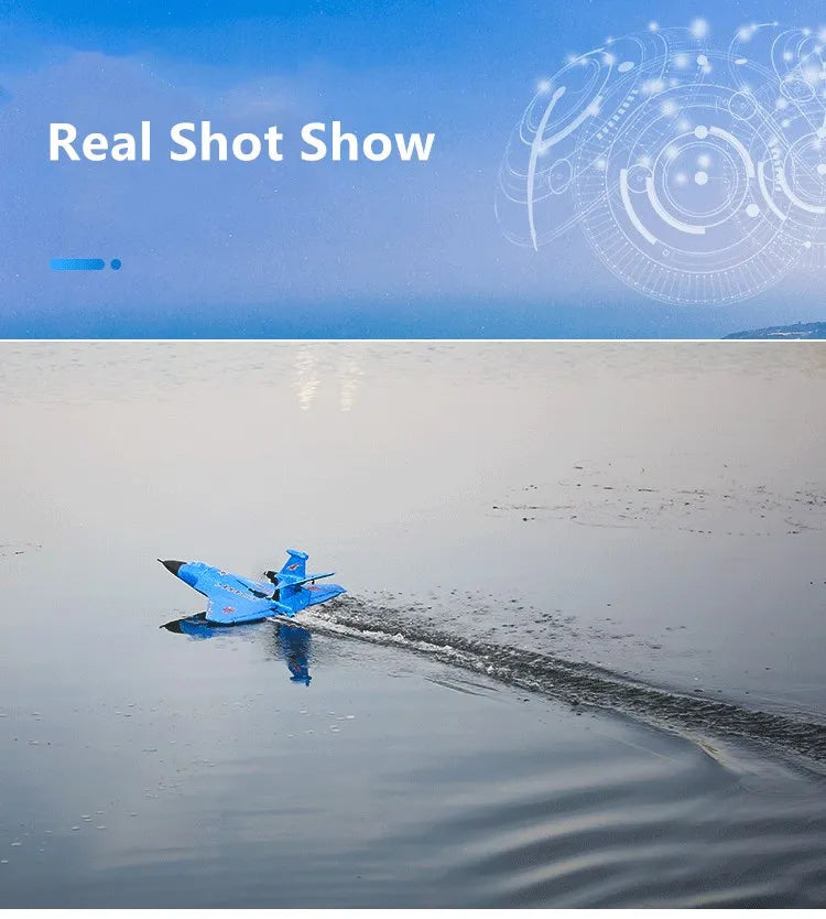3 in 1 Large RC Glider Plane with 3 modes of play: water mode