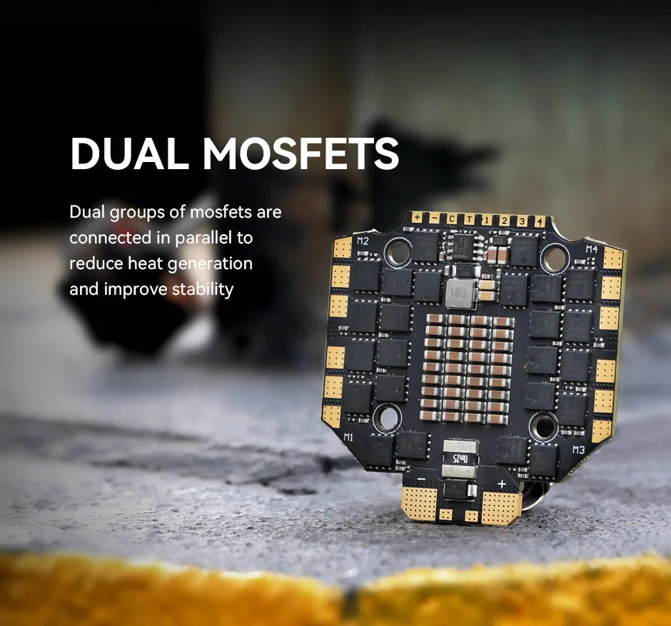 T-MOTOR C 80A C80A 4IN1 ESC, DUAL MOSFETS Dual groups of mosfets are 0A