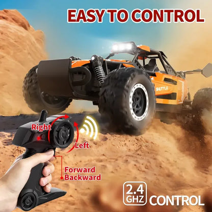 Gari la RC 1:16, Kasi ya 20Km/h, Lori la Off-Road, 2WD, Mwili wa Aloi, Umbali wa 50m, Muda wa Kuendesha Dakika 30