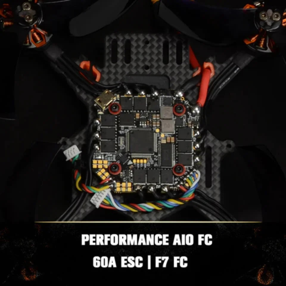 AIKON GEEK-35CF FPV Drone - 3.5" 6S 1800KV PERFORMANCE HD FPV DRONE W/ CADDX NEBULA PRO Digital HD System for FPV Part 11 AIKON GEEK-35CF FPV Drone, carbon fiber for the prop guards allows them to be thin and lightweight while also being super strong