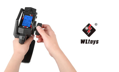 WLtoys 12428-A 1/12 4WD RC Motorcycle – 50km/h Off-Road Hill Climb Car with LCD Remote and LED Lights