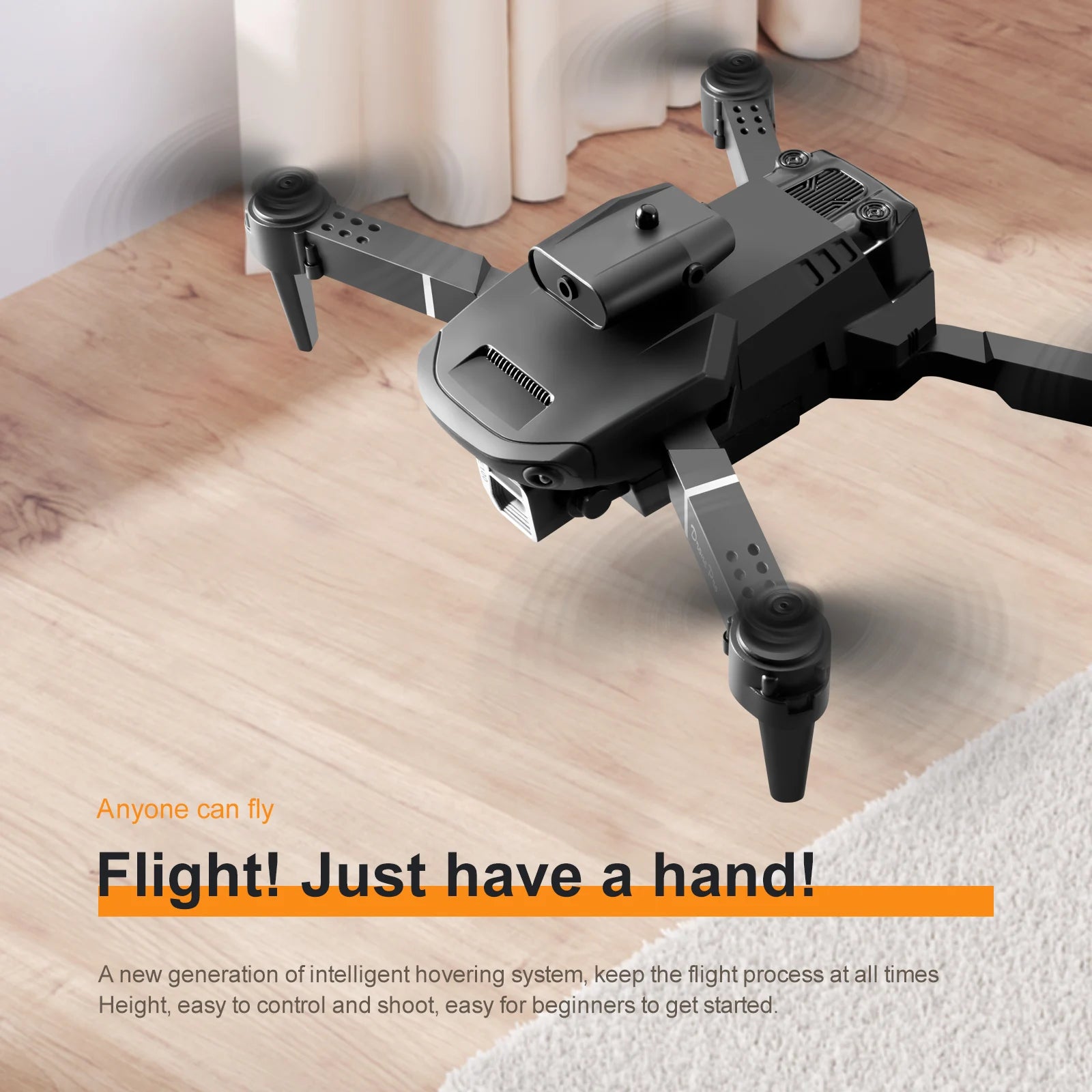KBDFA E100 Mini Drone, a new generation of intelligent hovering system allows anyone to fly flight