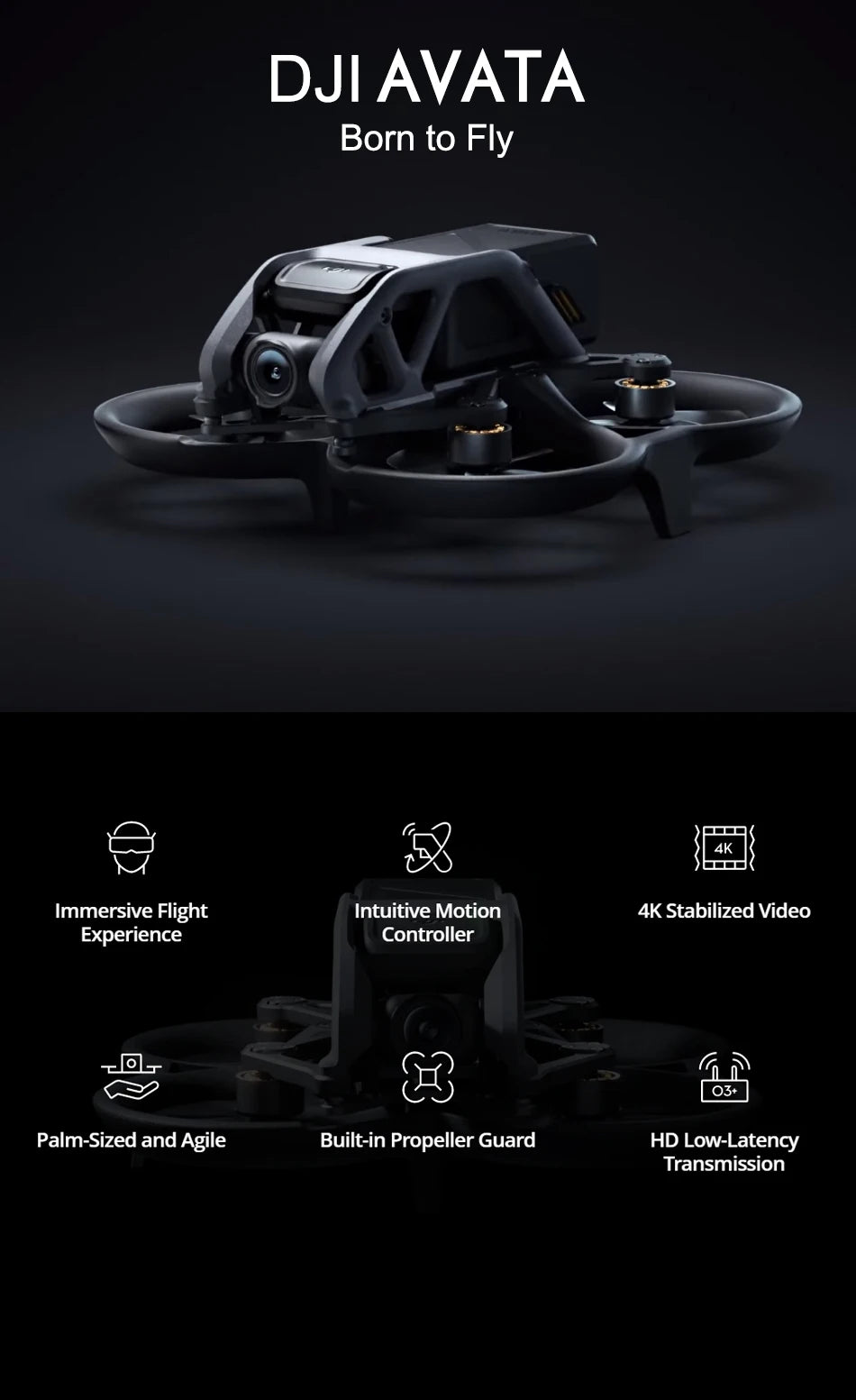 DJI Avata FPV Drone Goggles V2 Intuitive Motion Control 4K/60fps Videos 10KM 1080p 410g Portable Safety Smart Drones IN STOCK Professional Camera Drone 11 DJI Avata FPV Drone, DJI AVATA Born to 4K Immersive Flight Intuitive Motion