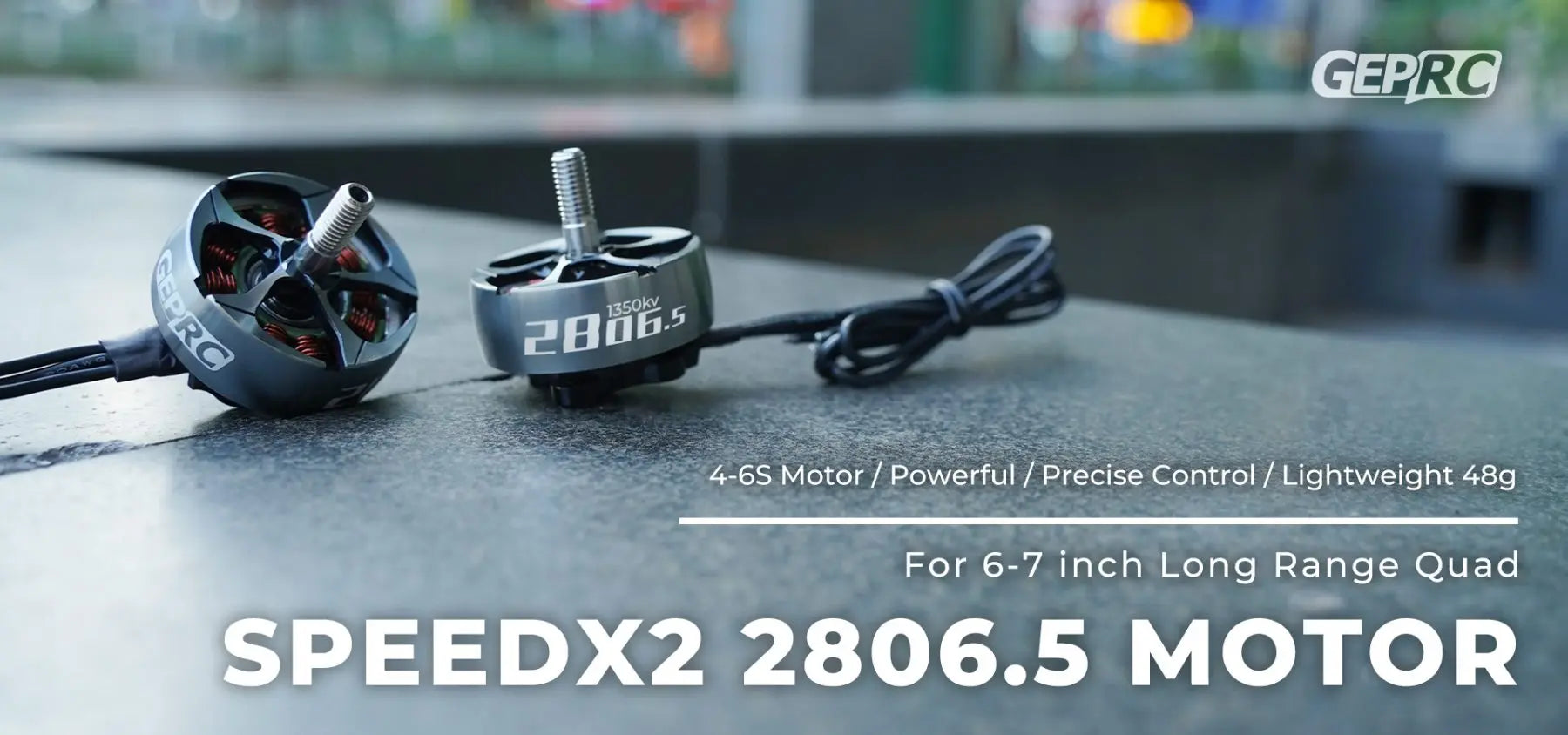 GEPRC SPEEDX2 2806.5 1350KV/1760KV Motor - 4-6S Brushless Motor for RC Multirotor FPV Freestyle 6-7inch Long Range Drones DIY Part 9 GEPRC SPEEDX2 2806.5 1350KV/1760KV Motor, GEPRC 4-6S Motor / Powerful / Precise Control