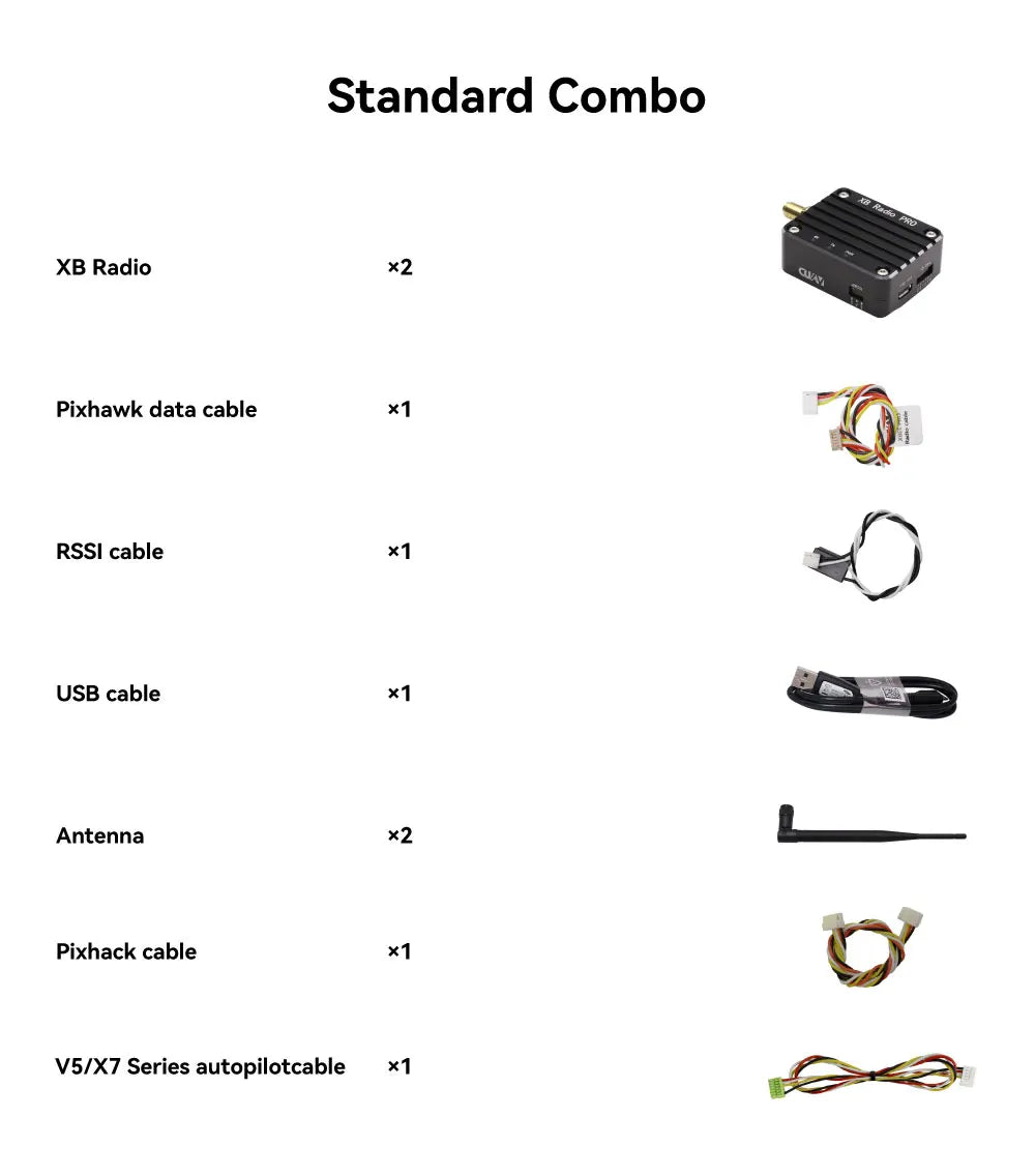 Standard Combo XB Radio X2 Pixhawk data cable X1 RSS
