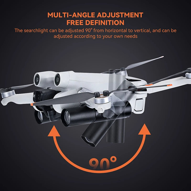 Night Light For Dji, MULTI-ANGLE ADJUSTMENT FREE DEFINITION searchlight can be
