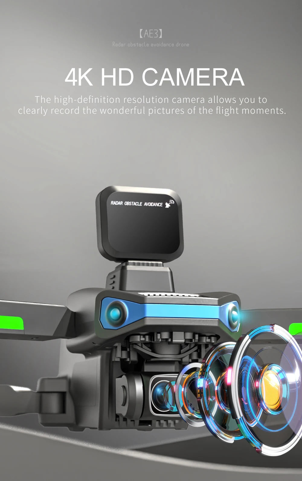 AE3 / AE3 PRO Max GPS Drone, RADAR OBSTAQLE NVODANCE drone 4