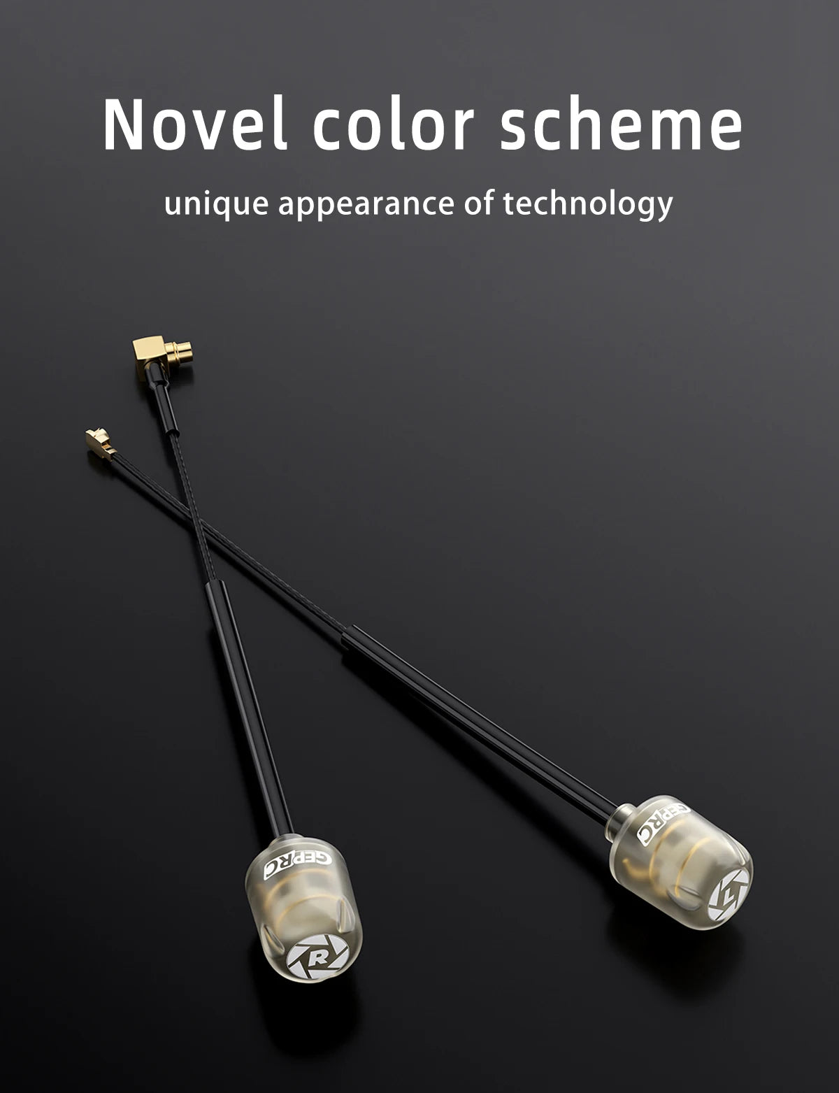 GEPRC Peano 5.8G Antenna Micro Lollipop 5.8G RHCP MMCX UFL Image Transmission Antenna 50/110/145MM RC FPV Racing Drones DIY Part 9 Novel color scheme unique appearance of technology OJa