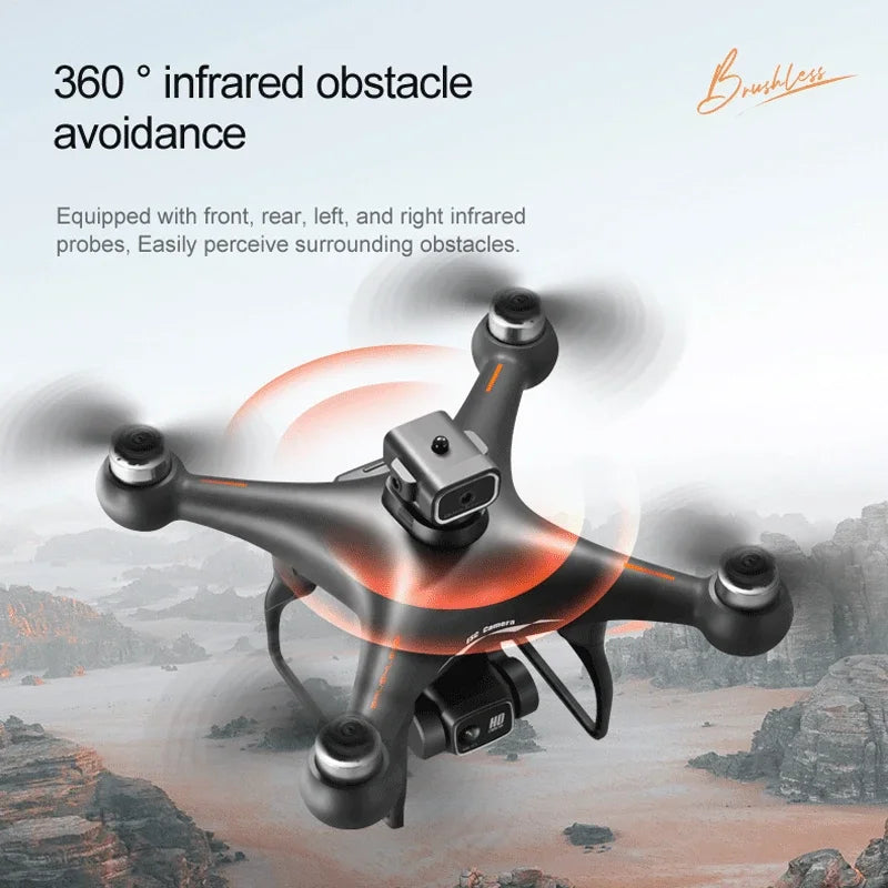 S116 MAX Drone, Infrared sensor-equipped drone detects surroundings safely.