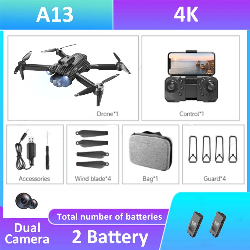 A13 Drone, A13 4K Drone"1 Control"1 Accessores Wind