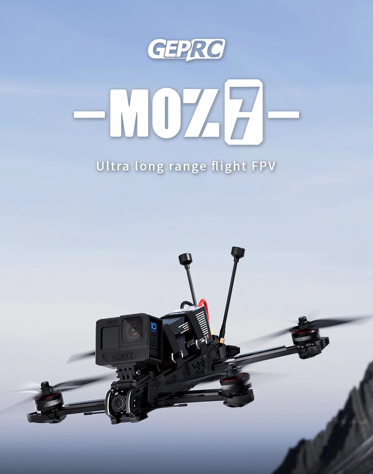 GEPRC MOZ7 HD - Wasp Long Range FPV, GEPRC MOZ7 HD, GEPRC MOIH Ultra range flight FPV GEPRO