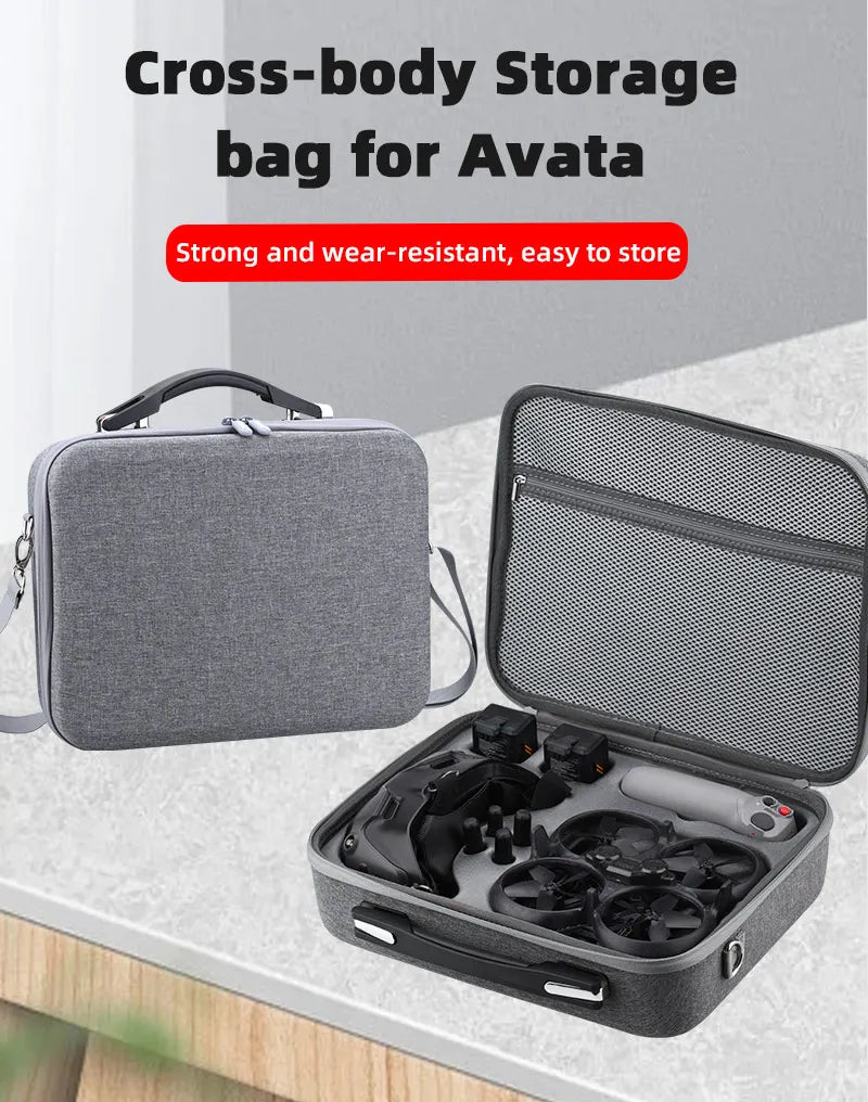 Shoulder Bag for DJI Avata - Carrying Bag Portable Storage Bag Outdoor Handbag Drone Accessories 7 Shoulder Bag for DJI Avata, Cross-body Storage bag for Avata Strong and wear-resistant, easy to