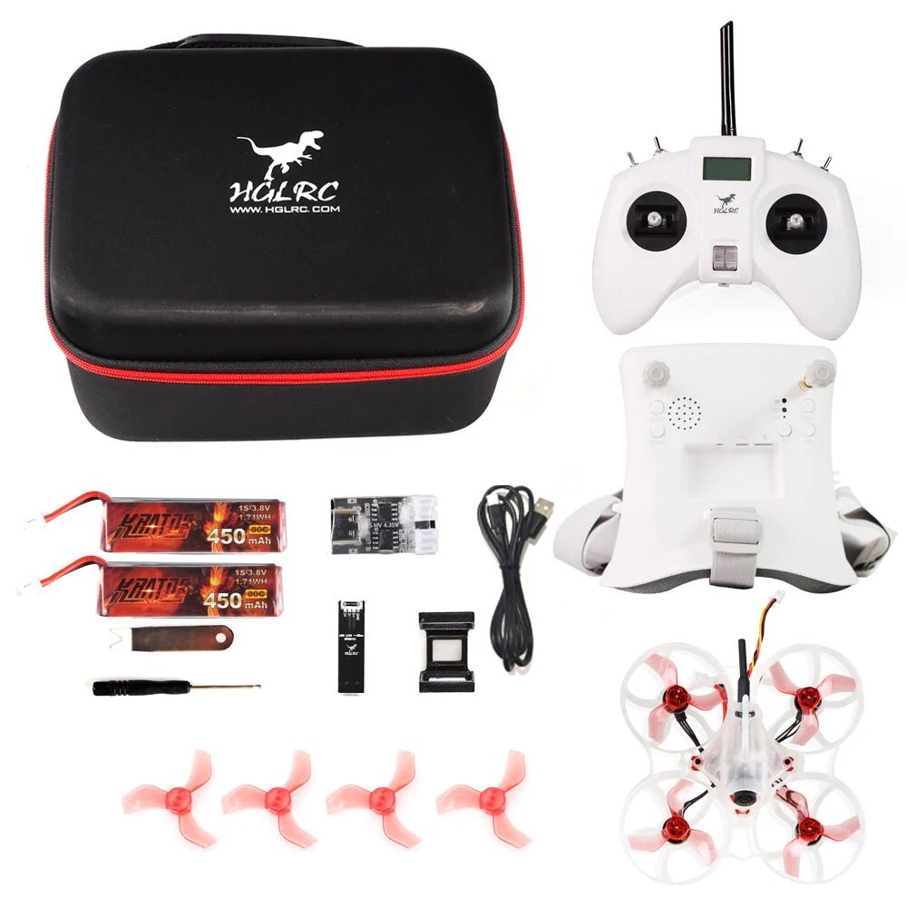 HGLRC Petrel 75 Whoop - 1S 2S FPV Drone RTF Kit For FPV beginners For RC FPV Quadcopter Racing Freestyle Indoor Fancy Flight Drone