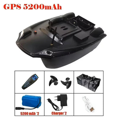 T888 GPS RC Boat, GPS 5200mAh RC Boat with Dual Motors, Remote, Chargers, and Accessories
