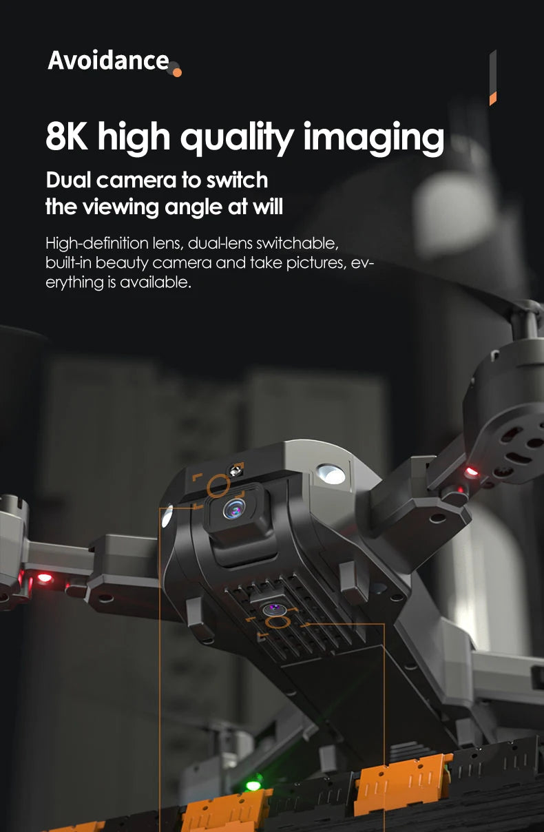 Dron 5G GPS Drone, avoidance 8k high qualily imaging dual camera t0