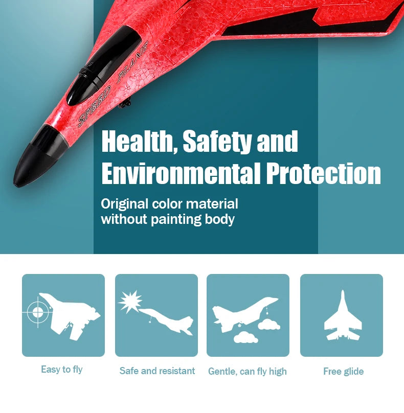 MiG-530 RC Foam Aircraft, Mv V Health; Safety and Environmental Protection Original color material without painting body Easy to fly Safe