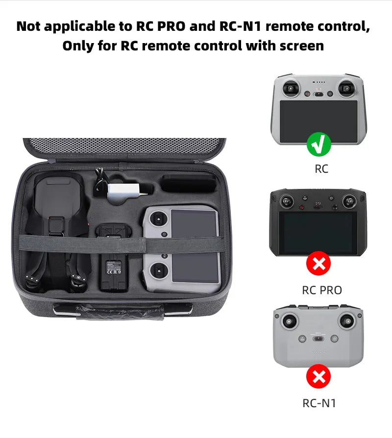 Shoulder Bag for DJI Mavic 3, Not applicable to Rc PRO and RC-NI remote control, Only for RC remote