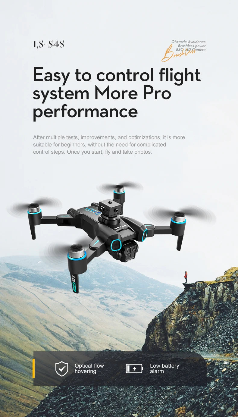 S4S Drone, LS-S4S Brushless power Hyrsatperes Easy to control