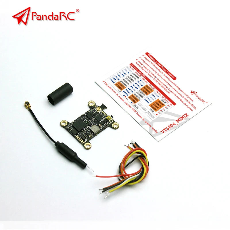 PandaRC VT5804 MINI X VTX - 5.8G 25mw/50mw/100mw/200mw/400mw image transmission support OSD adjustment with audio for FPV Drone 7 PandaRC VT5804 MINI X VTX, PandaRC eoauni #rauner 2x4B6t87