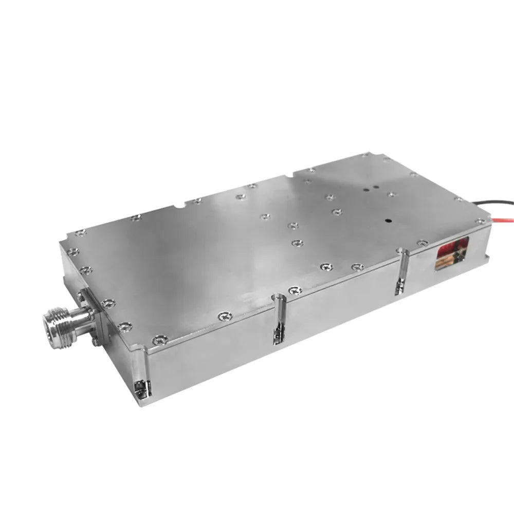 100W 5.2G 5.8G High Power Anti Drone Module Analog Signals UAV Countermeasure Nickel Plating Advanced Power Amplifier 14 module is customized with frequencies of 1.2G 1.5G 2.4G 433M 900