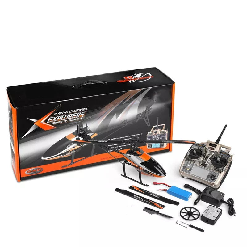 WLtoys XK V950 K110S Rc Helicopter, the remote control helicopter is made of strong and tough materials, stronger wind resistancecan, has 