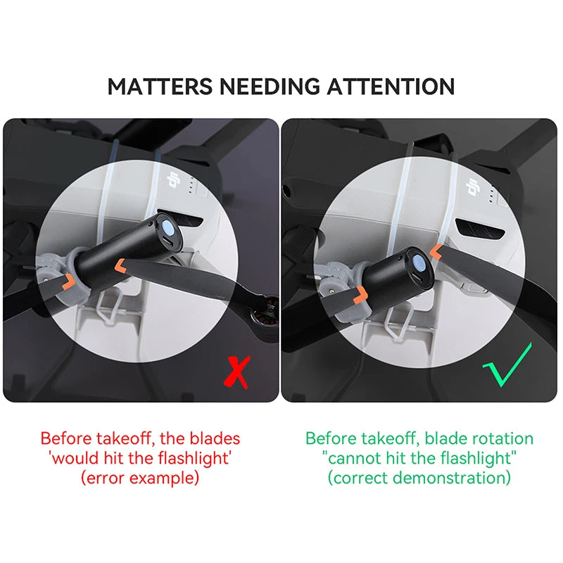 Night Light For Dji - Landing gear Lipo lithium battery flashlight searchlight night light for dji mini 3 pro drone Accessories 16 Night Light For Dji, MATTERS NEEDING ATTENTION Before takeoff . blade rotation 'cannot
