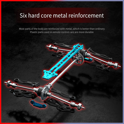 six hard core metal reinforcement Most parts of the body are reinforced with metal, which is better than