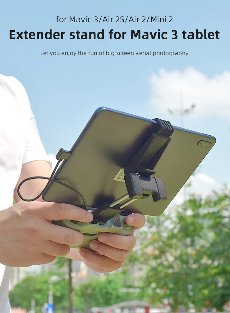 Tablet Holder for DJI Mavic 3/Mini 2/Air 2/2S/MINI 3 PRO Remote Control Tablet Bracket Stand Mount Clip for iPad Mini/Air/Pro 10 Tablet Holder, for Mavic 3/Air 2S/Air 2/Mini 2 Extender stand