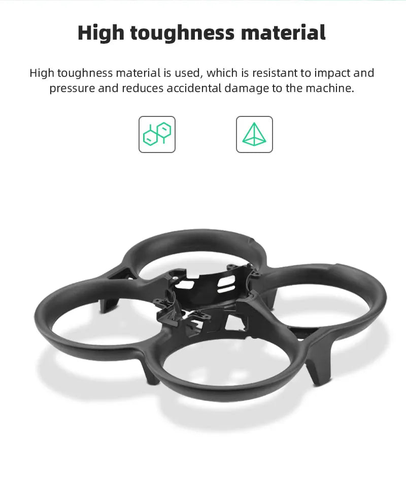 Propeller Guard for DJI AVATA - Bumper Anti-Collision Bar Ring Propeller Protector Anti-drop Protection Cover Drone Accessories 13 Propeller Guard for DJI AVATA, high toughness material is used, which is resistant to impact and pressure . reduces accidental