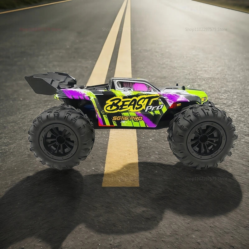 ZLL SG116 PRO/MAX 1/16 4WD RC Car, BEAST Pro SG116 PRO 1/16 scale 4WD RC car with brushless motor, 80km/h speed, 2.4GHz, LED lights, off-road, ready-to-run.