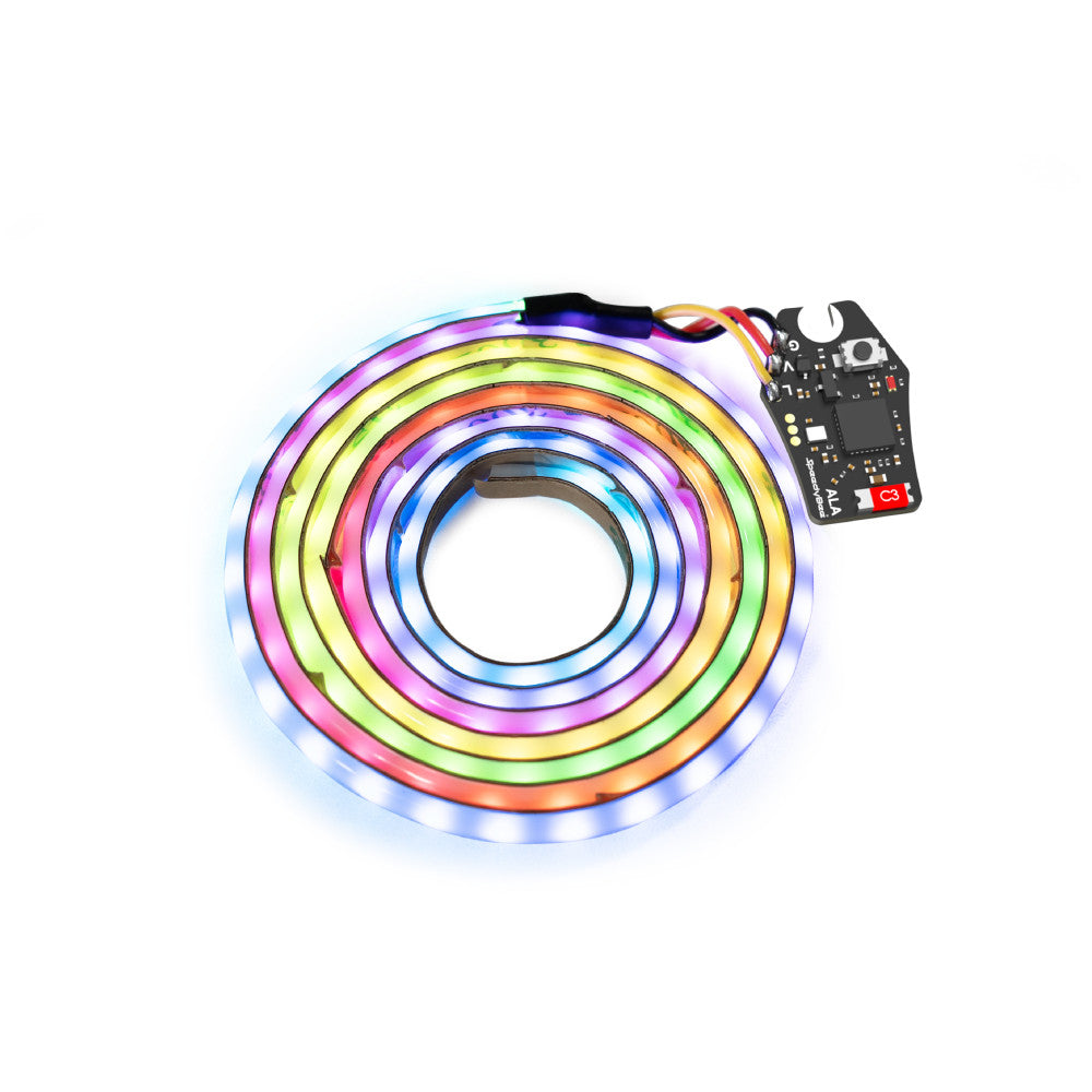 SpeedyBee Bee35 Meteor LED V2 RGB LED strip kit with coiled light strip and small controller/BEC module