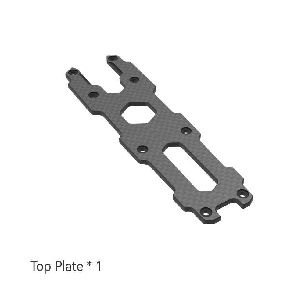 Accessories for SpeedyBee Mario 5, Carbon fiber top plate for SpeedyBee Mario 5 frame accessory with multiple mounting holes and cutouts
