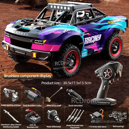 SCY 18103 PRO 1/18 RC Car, A 1/18 scale 4WD brushless big foot truck with a top speed of 60km/h and off-road design.