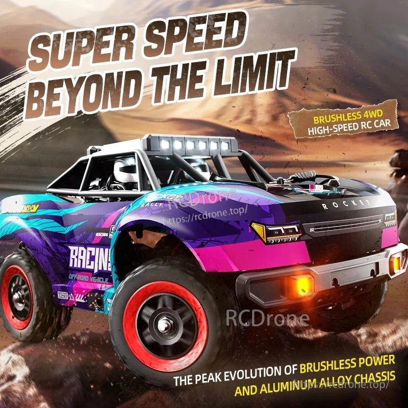 SCY 18103 PRO 1/18 RC Car, Ultra-fast brushless 4WD RC car with aluminum alloy chassis, designed for high-speed off-road racing performance.