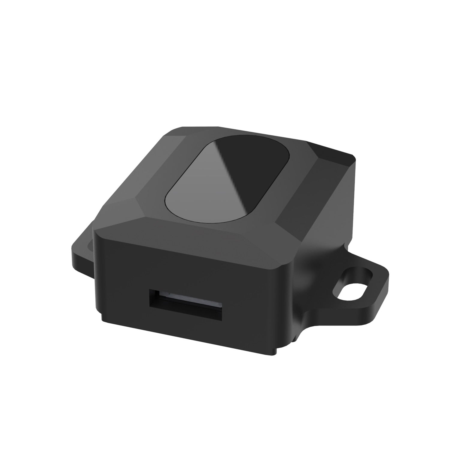 YDLIDAR SDM18 TOF laser ranging module angled view showing front window and mounting tab