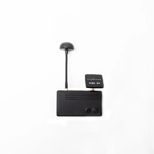 SKYZONE SteadyDigital 10 PRO 5.8G VRX receiver with antennas attached, top view