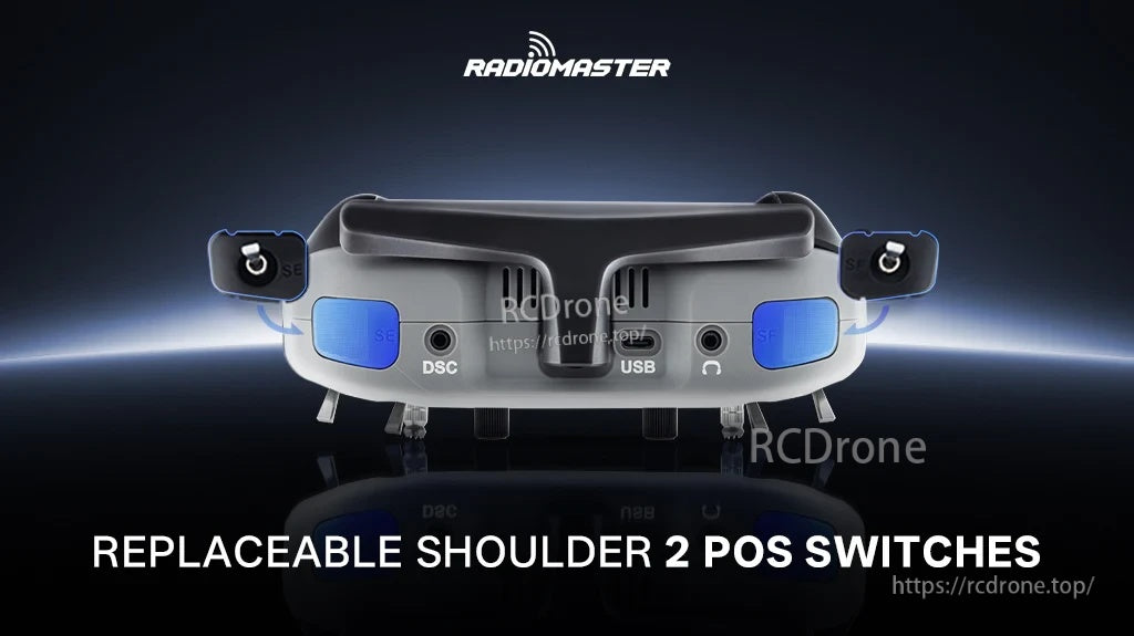 RadioMaster SE/SF 2-Position Shoulder Switch replacement for TX15/TX15 MAX, replaceable shoulder 2-pos switches