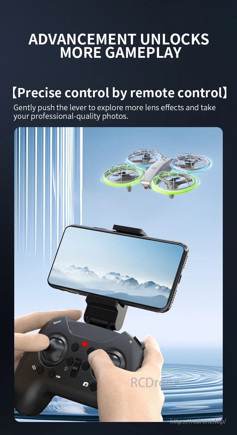 SG500 MAX Drone, Unlock advancements for more gameplay, precise remote control for exploring lens effects and taking professional photos.