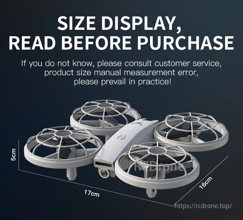 SG500 MAX Drone, Check size display before buying; consult customer service for details. Practical choice.
