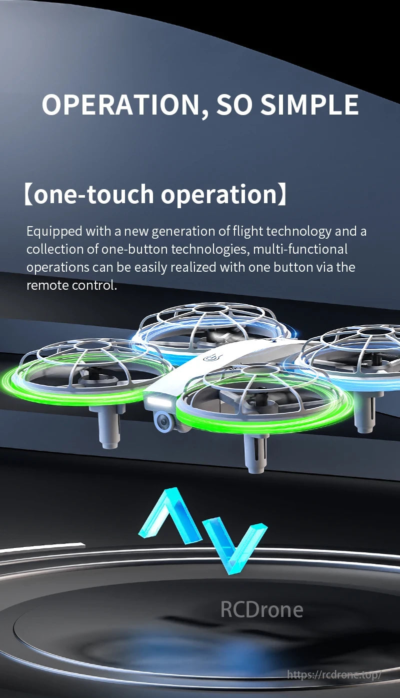 SG500 MAX Drone, One-touch operation, new flight tech, and one-button features enable simple, multi-functional remote control.