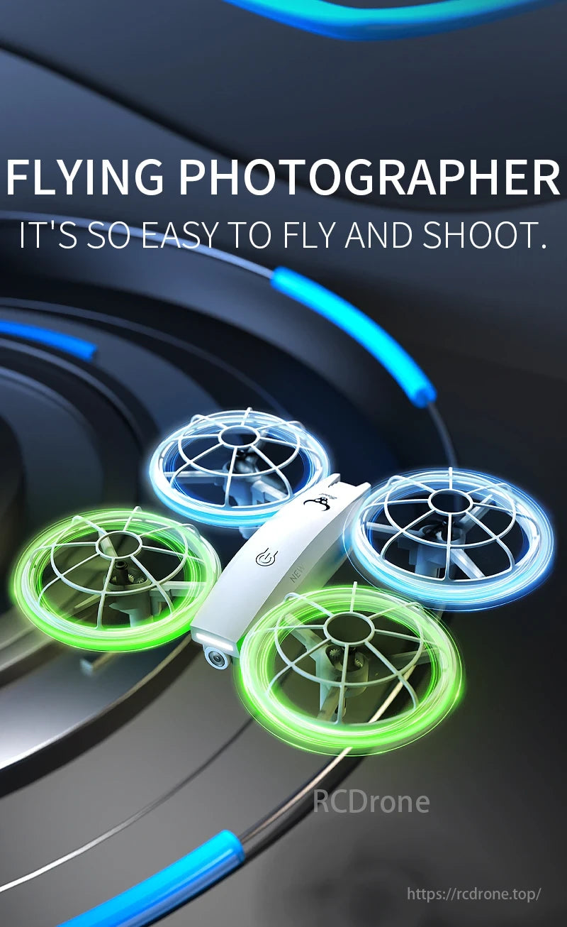 SG500 MAX Drone, A compact drone with illuminated propellers provides an easy and seamless aerial photography experience.