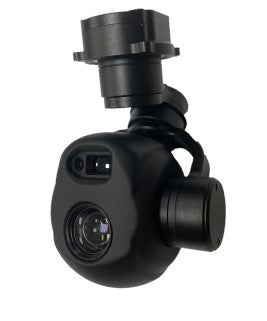 TOPOTEK SIP10L11A Podwójny lekki gimbal do drona - kamera z 10-krotnym zoomem optycznym + laserowy zasięg 1100m Sieć IP Mały gimbal