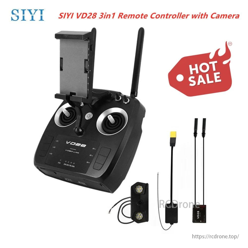 SIYI VD28 Remote Controller - 8KM Remote Digital Image Transmission FPV Camera four in one IP67 Dust-Free Waterproof Design for Agricultural Drone