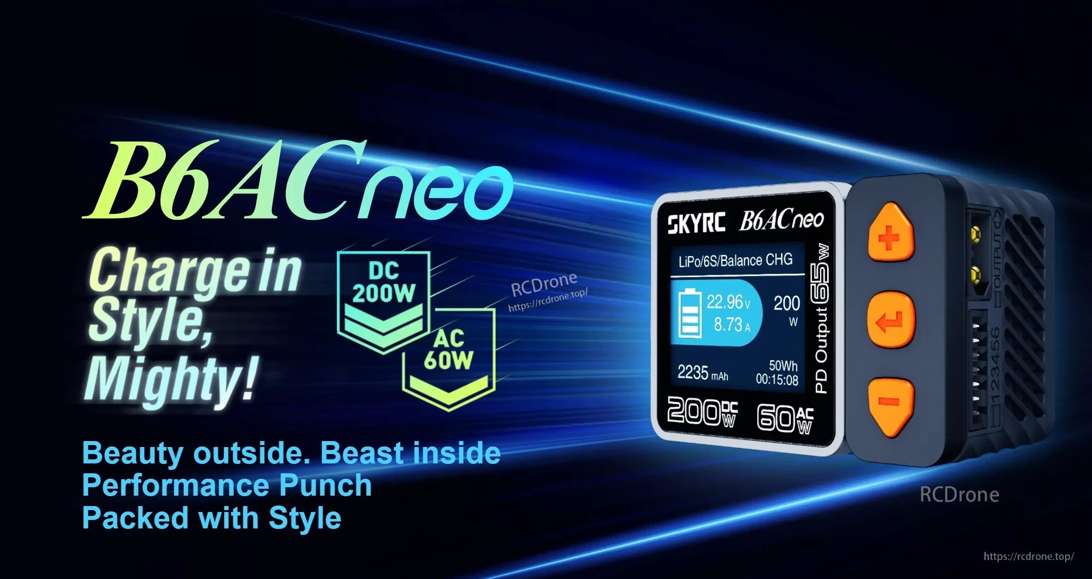 SKYRC B6ACNeo Balance Charger 200W DC / 60W AC