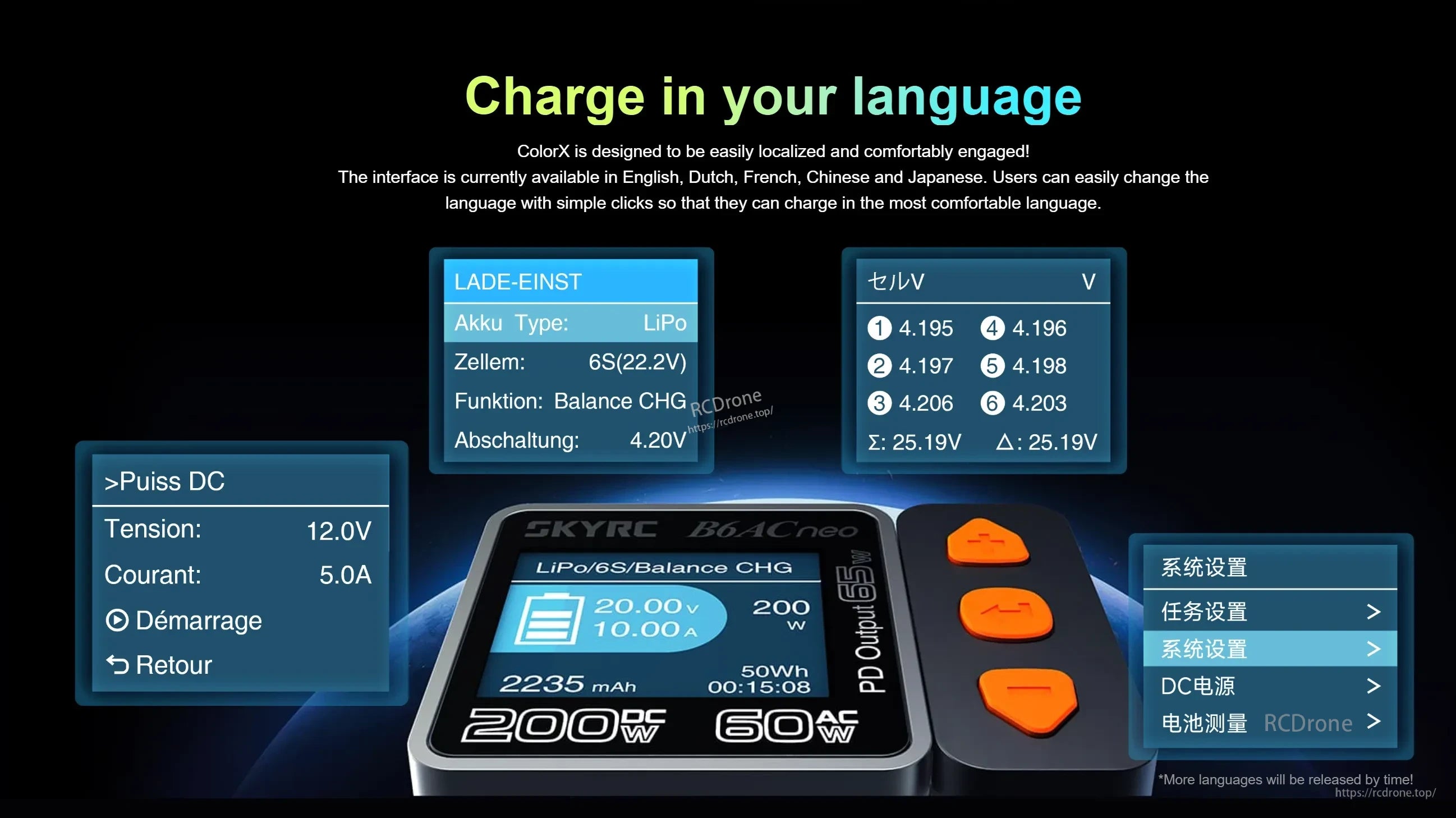 SKYRC B6ACNeo Balance Charger 200W DC / 60W AC