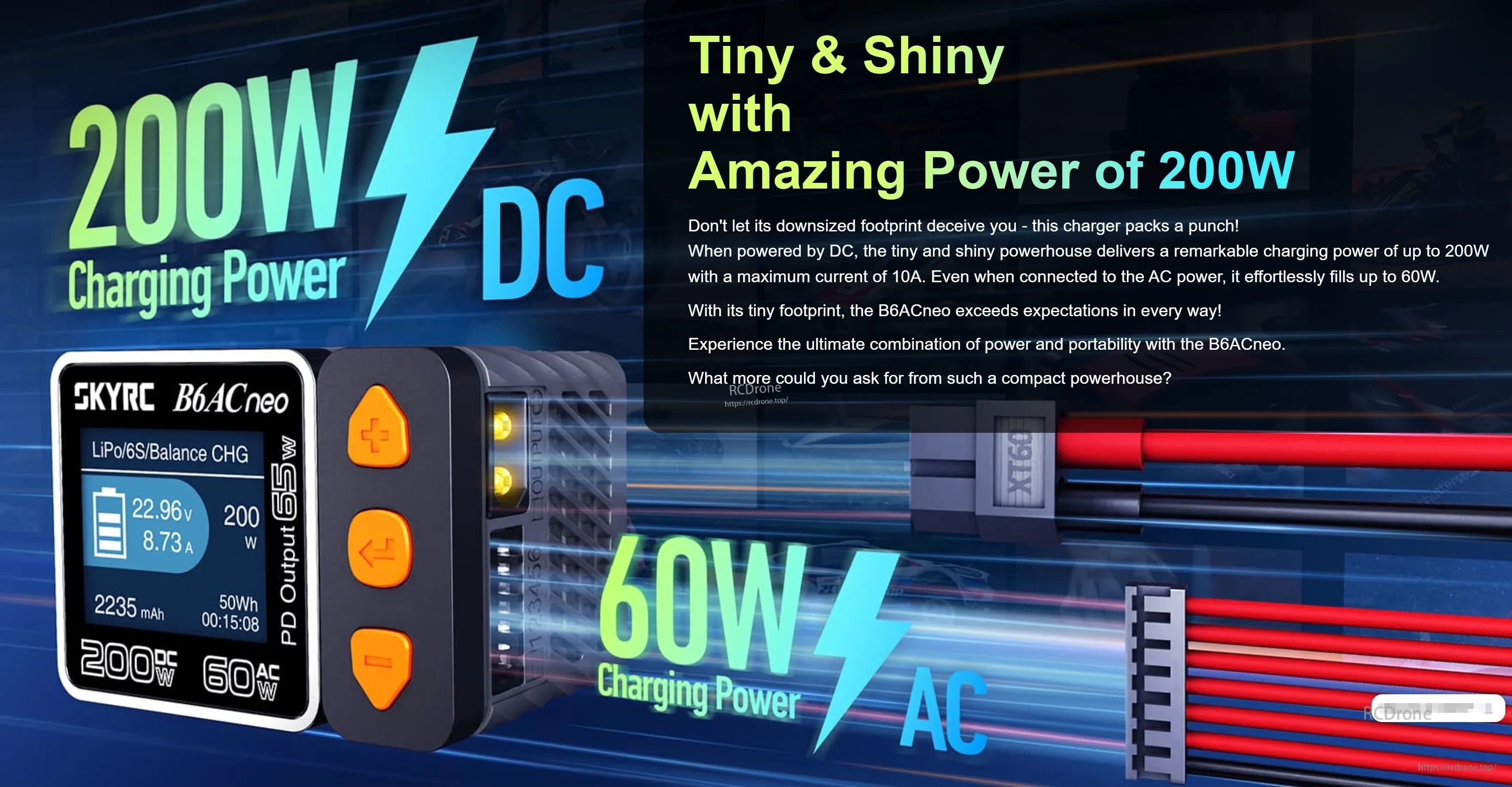 SKYRC B6ACNeo Balance Charger 200W DC / 60W AC