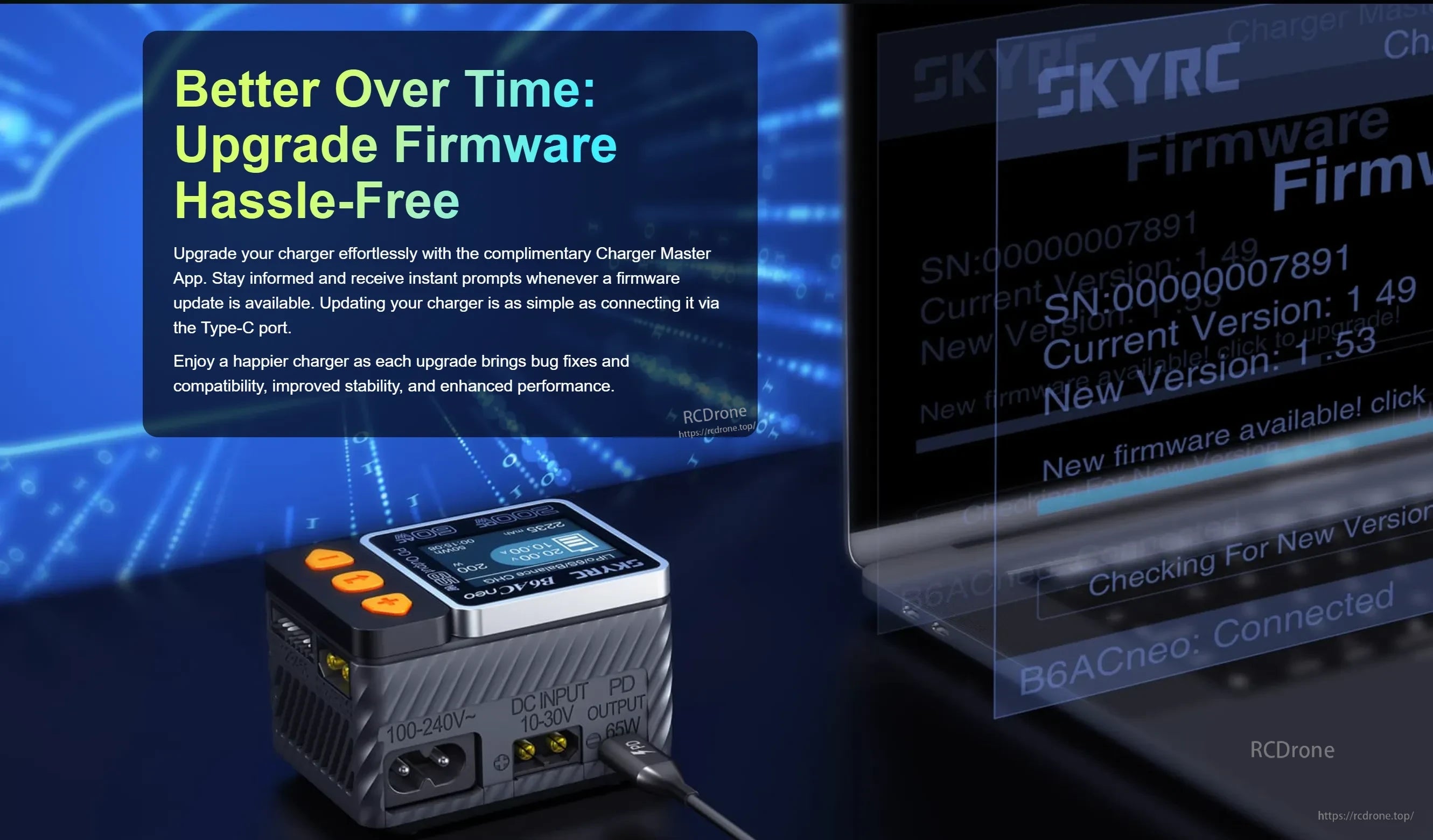 SKYRC B6ACNeo Balance Charger 200W DC / 60W AC