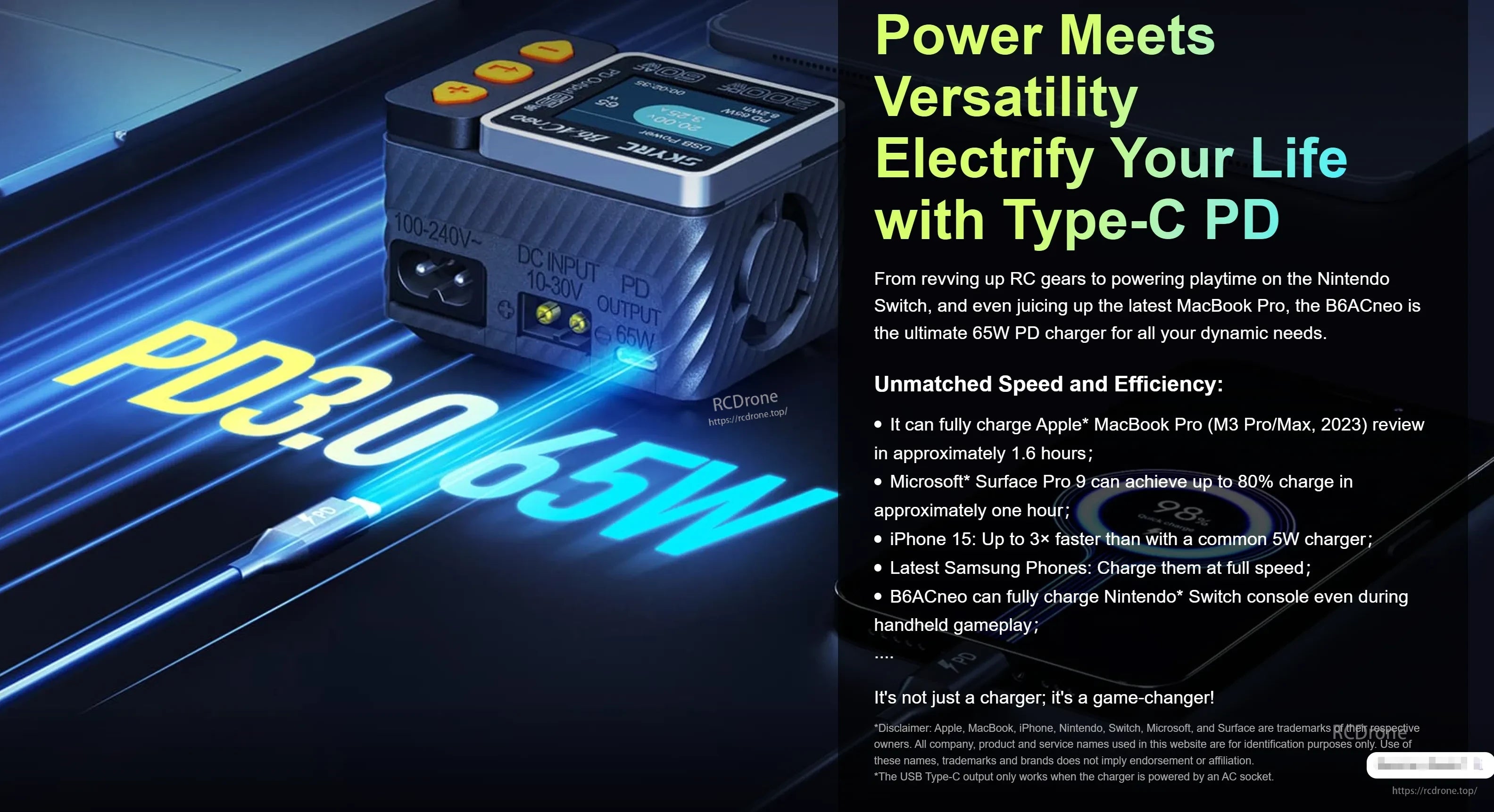 SKYRC B6ACNeo Balance Charger 200W DC / 60W AC